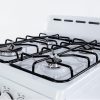 Avanti Gas Range Compact Freestanding 4 Burners White Black-1