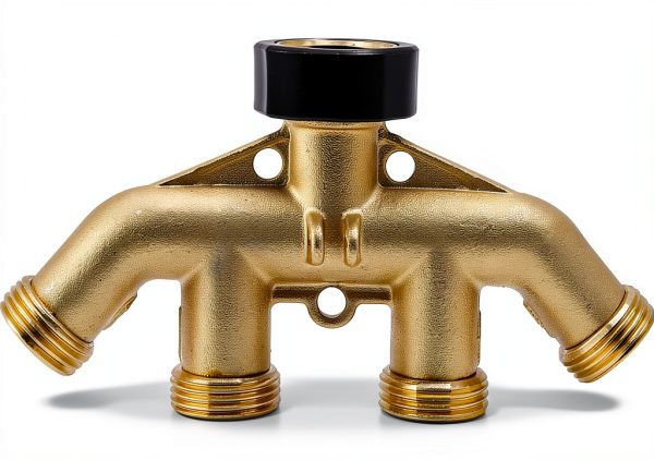 MAGGIFT Brass Hose Splitter 4 Way Adapter Solid Brass-3