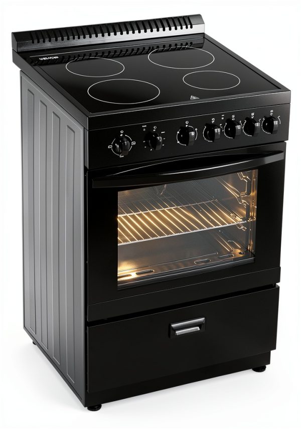 VEVOR 24 in Electric Range Oven Stainless Steel 4 Burners-8