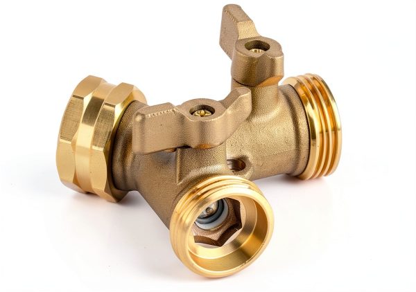 AuySier Brass Garden Hose Splitter 4 Way Durable Water-4