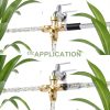 Yanwoo 3 Way Garden Hose Splitter Metal Adapter Golden-5