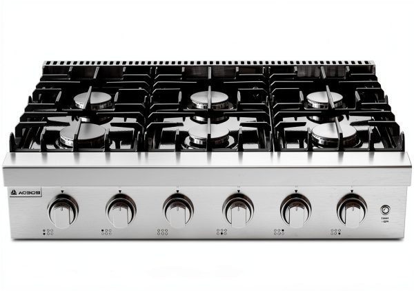 AAOBOSI 36 Inch Gas Stove Stainless Steel 6 Burner-0