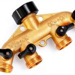 Sanpaint 4 Way Brass Garden Hose Splitter Adapter Valve-0