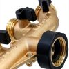 MAGGIFT Brass Hose Splitter 4 Way Adapter Solid Brass-5