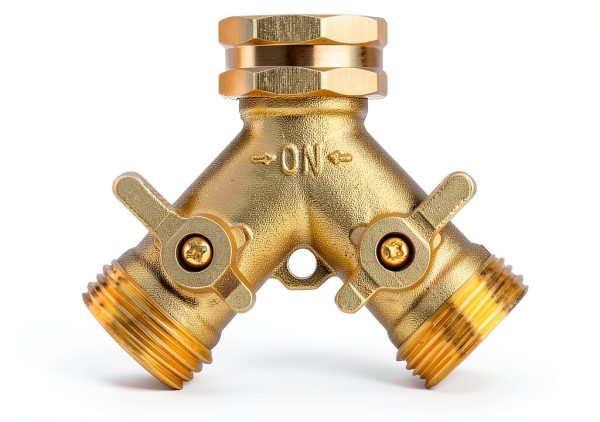 AuySier Brass Garden Hose Splitter 4 Way Durable Water-0