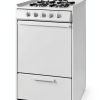 Summit Appliance Gas Range White 24 Inch Freestanding-0