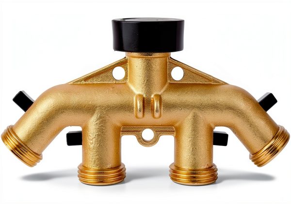 BILAL 4 Way Brass Hose Splitter 3/4 Inch NPT Thread-5