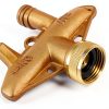 Garden Hose Splitter Triumpeek Brass ABS 4 Way Adapter-1