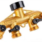 BILAL 4 Way Brass Hose Splitter 3/4 Inch NPT Thread-0