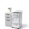 Avanti Gas Range White 4 Burner Compact Kitchen Appliance-5