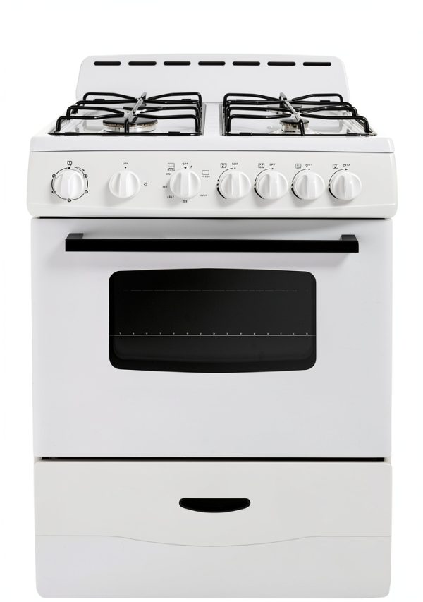 Avanti 24 Inch Gas Range Compact Freestanding Stainless-0