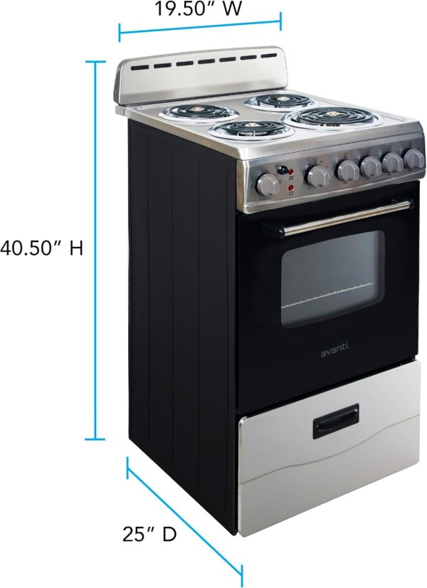 Avanti Electric Range Stainless Steel Compact Kitchen-3