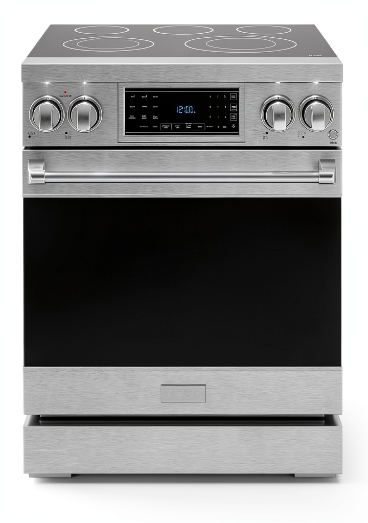 Thor Kitchen RSE30 freestanding range in a modern kitchen setting