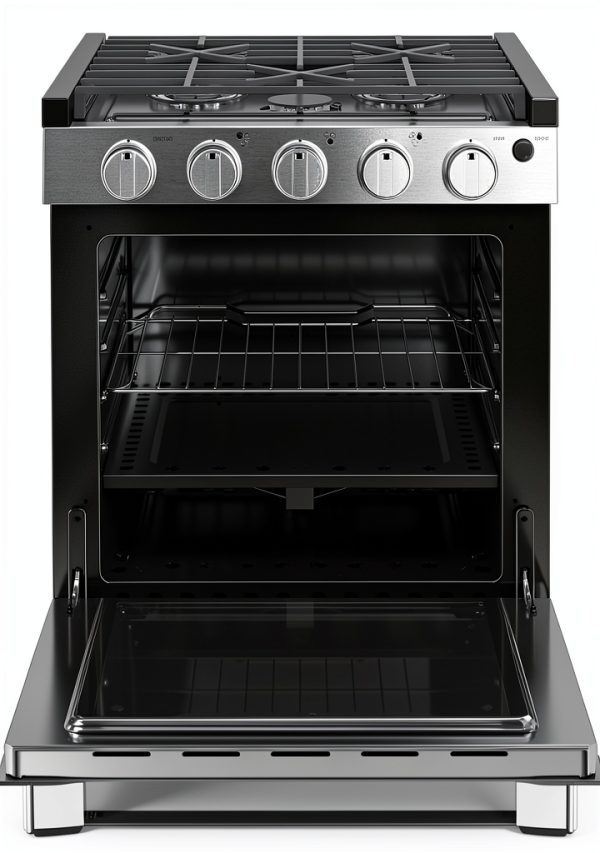 GE Profile Drop In Gas Range Stainless Steel Efficient-1