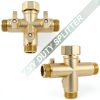 Yanwoo 3 Way Garden Hose Splitter Metal Adapter Golden-4