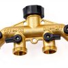 BILAL 4 Way Brass Hose Splitter 3/4 Inch NPT Thread-1