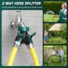 BKV Garden Hose Splitter Zinc Alloy Leak Proof Dual Outlet-3