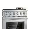 Empava 30 Inch Gas Range Stainless Steel Convection Oven-1
