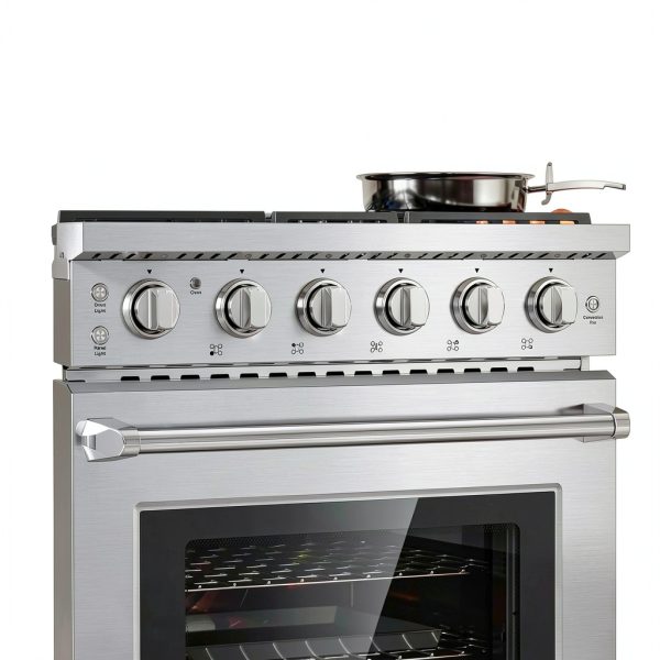 Empava 30 Inch Gas Range Stainless Steel Convection Oven-1