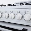 Avanti Gas Range Compact Freestanding 4 Burners White Black-2