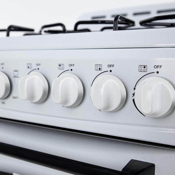 Avanti Gas Range Compact Freestanding 4 Burners White Black-2