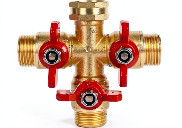3 Way Hose Splitter Brass NOTDIS Garden Water Flow Connector-0