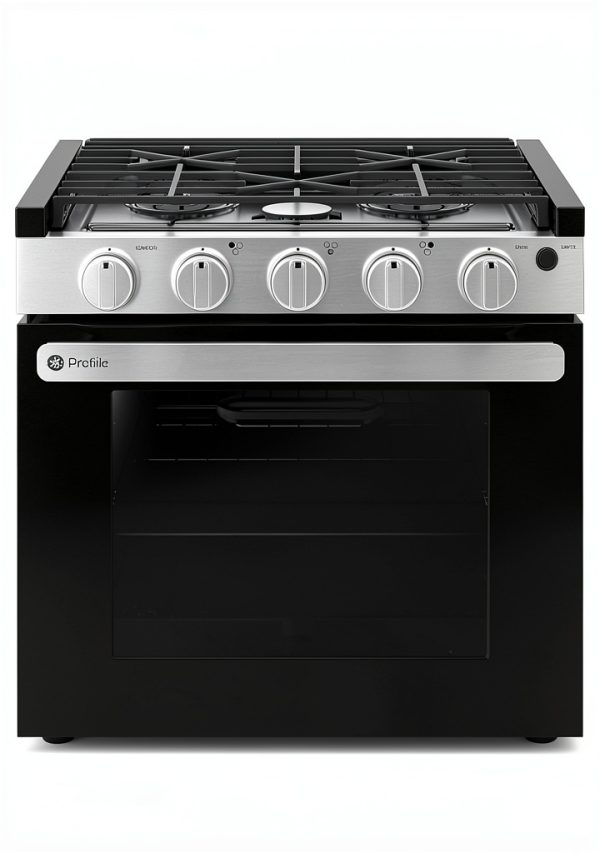 GE Profile Drop In Gas Range Stainless Steel Efficient-0