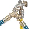 Hourleey 2 Way Hose Splitter Brass 3/4 Inch Garden Watering-4