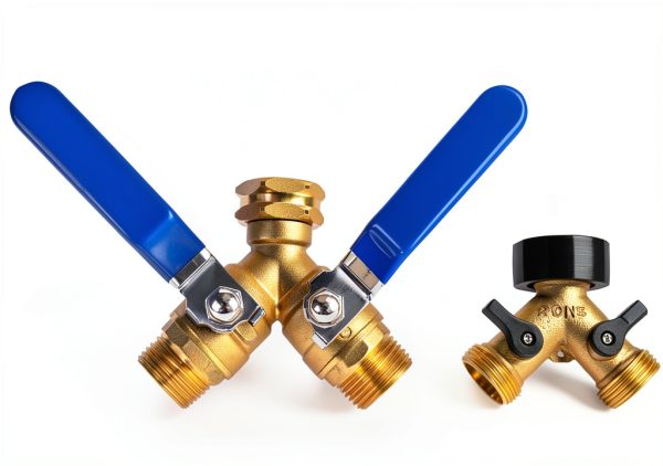 BILAL Brass Hose Splitter 3/4 GHT Durable Garden Watering-2
