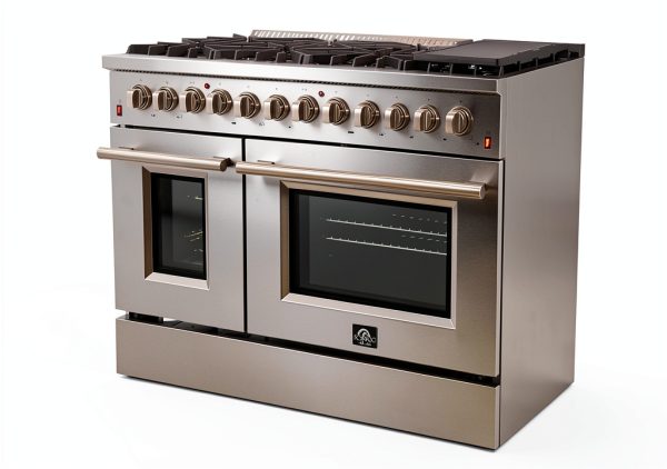 Forno Dual Fuel Range Stainless Steel Professional Kitchen-1