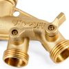 Garden Hose Splitter Triumpeek Brass ABS 4 Way Adapter-2