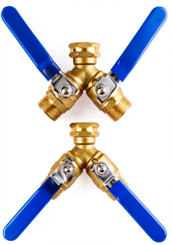 BILAL Brass Hose Splitter 3/4 GHT Durable Garden Watering-3