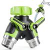 KlrSwp Garden Hose Splitter Heavy Duty Zinc Brass Connector-0