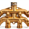 AuySier Brass 4 Way Garden Hose Splitter 3/4 Inch-2
