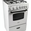 Avanti 24 Inch Gas Range Compact Freestanding Stainless-2
