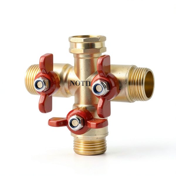 3 Way Hose Splitter Brass NOTDIS Garden Water Flow Connector-1
