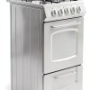 Avanti Gas Range White 4 Burner Compact Kitchen Appliance-0