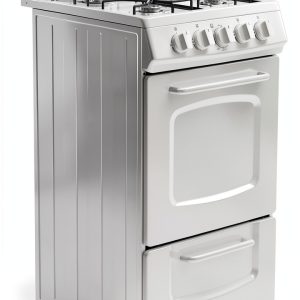 Avanti Gas Range White 4 Burner Compact Kitchen Appliance-0