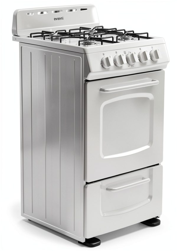 Avanti Gas Range White 4 Burner Compact Kitchen Appliance-0