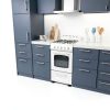 Avanti Gas Range White 4 Burner Compact Kitchen Appliance-1