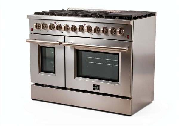 Forno Dual Fuel Range Stainless Steel Professional Kitchen-8