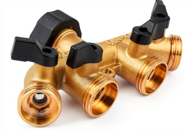 BILAL 4 Way Brass Hose Splitter 3/4 Inch NPT Thread-4
