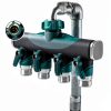 DBR Tech 4 Way Hose Splitter Zinc Metal Garden Water-2