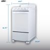 Summit Appliance Freestanding Electric Range White Compact-1