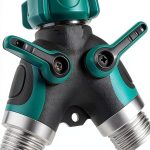 Garden Hose Splitter Sanpaint Zinc Alloy 2 Way Adapter-0