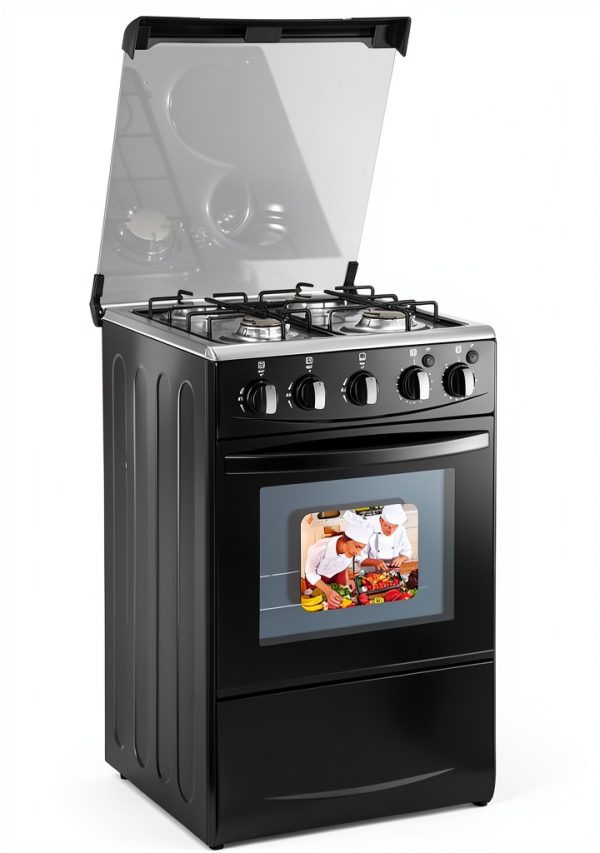 DGleyisu 60L Gas Range Black Freestanding Compact Kitchen-0