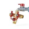 3 Way Hose Splitter Brass NOTDIS Garden Water Flow Connector-3