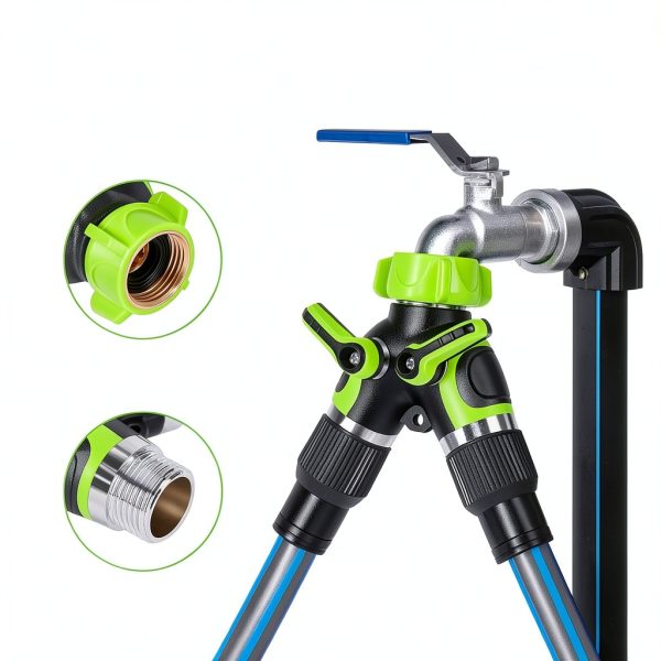 KlrSwp Garden Hose Splitter Heavy Duty Zinc Brass Connector-2