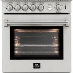 Forno 30 Inch Gas Range Stainless Steel Freestanding-0