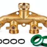 Garden Hose Splitter Triumpeek Brass ABS 4 Way Adapter-0